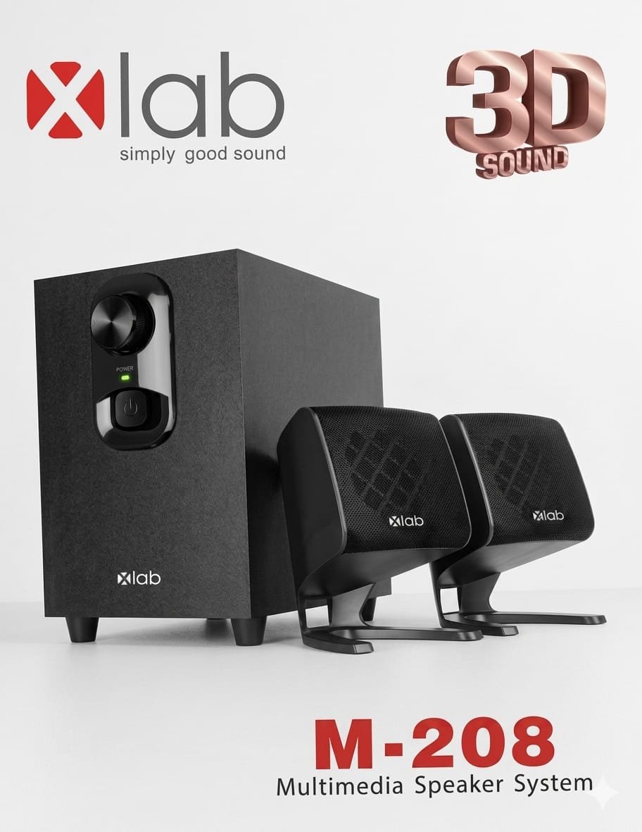 X-LAB M-208 MULTIMEDIA 2:1 SPEAKER