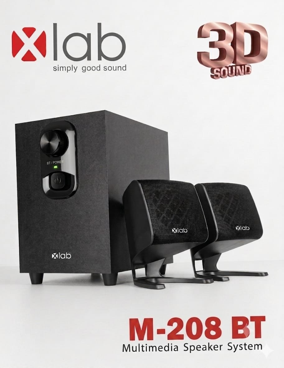 DigitalX X-Lab M-208UBT 2:1 Multimedia Speaker