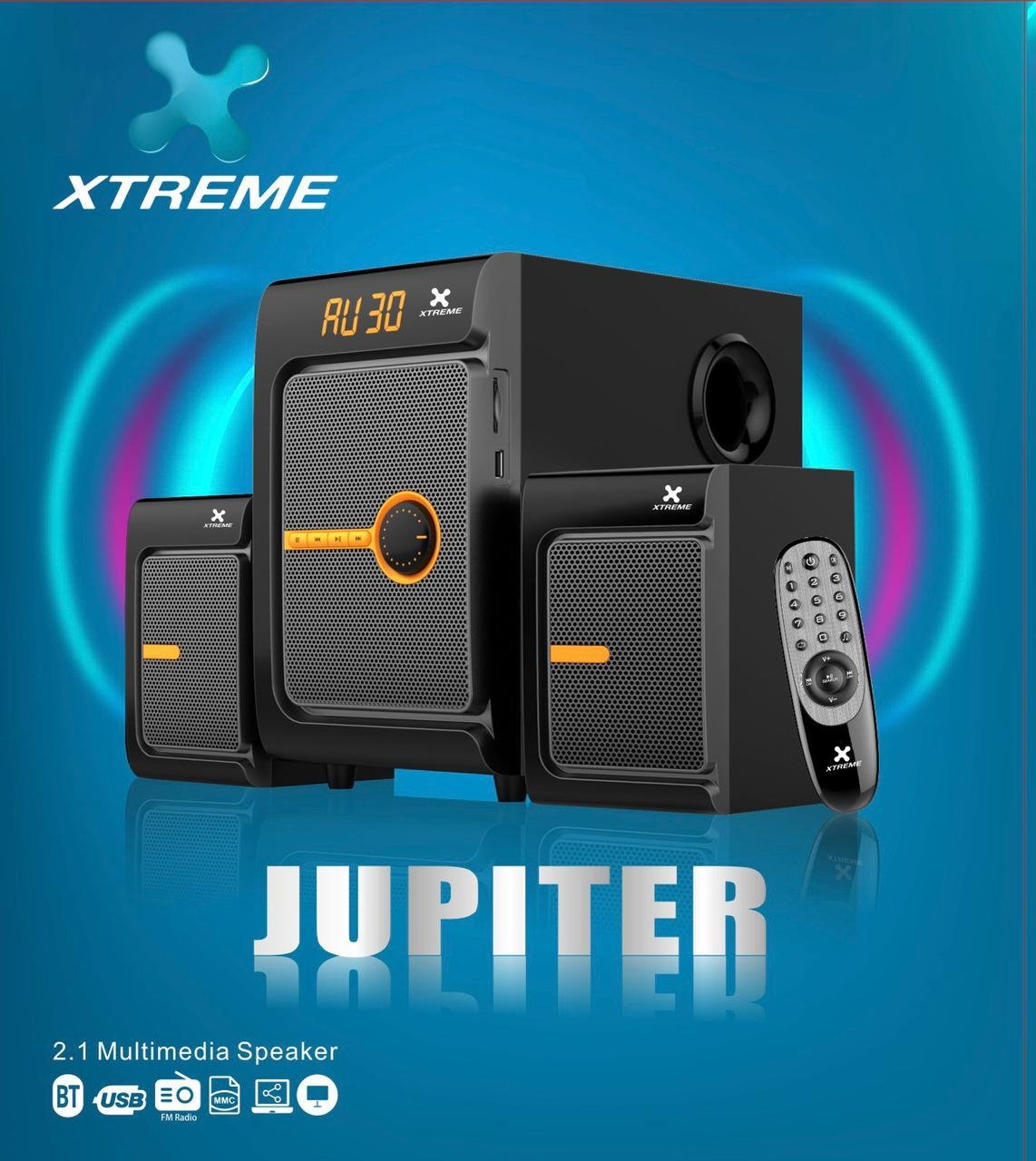 Xtreme JUPITER 2:1 Black Bluetooth Speaker