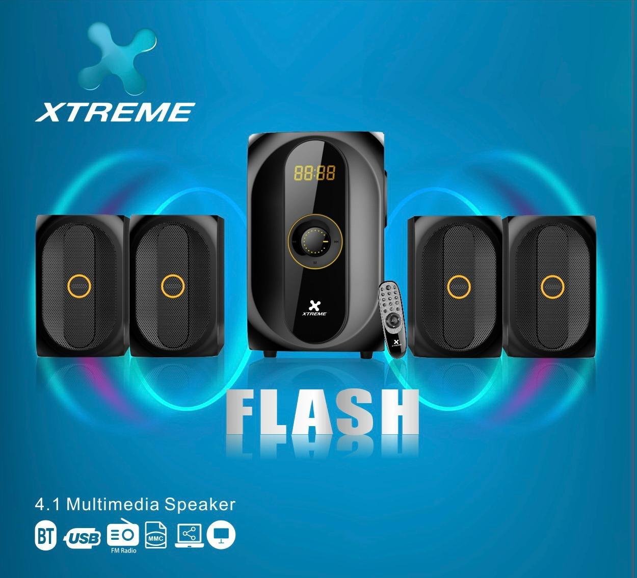 Xtreme FLASH 4:1 Multimedia Speaker