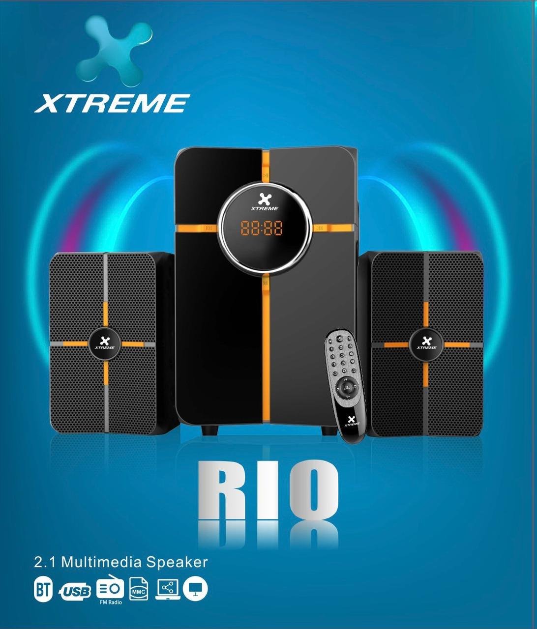 XTREME RIO 2:1 MULTIMEDIA SPEAKER With Remote