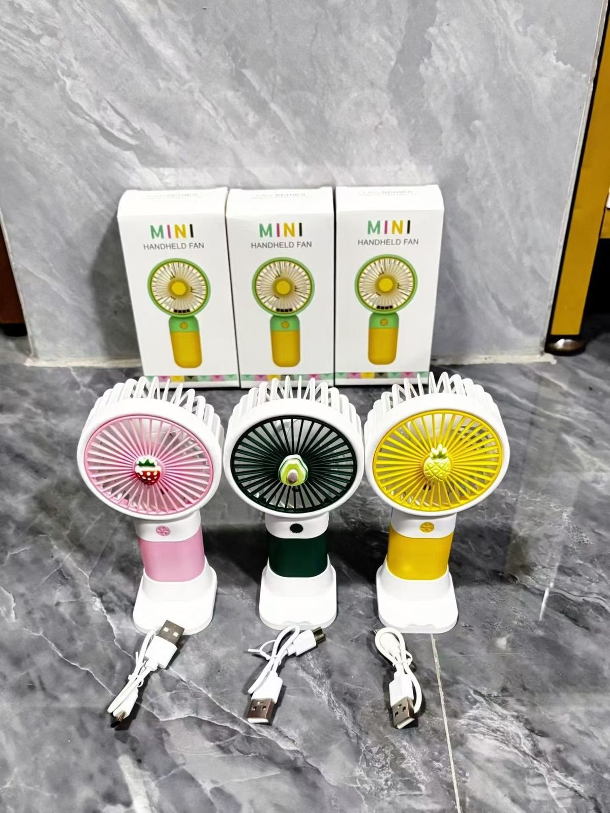 🍓 Fruit Mini Handheld Fan 🍋