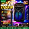 GTS 8" Powerful Speaker with Wireless Rechargeable Microphone ডিজে সাউন্ড + ক্লিয়ার ভয়েস একসাথে! বাসা, অফিস, প্রোগ্রাম সবখানে ব্যবহারের জন্য পারফেক্ট