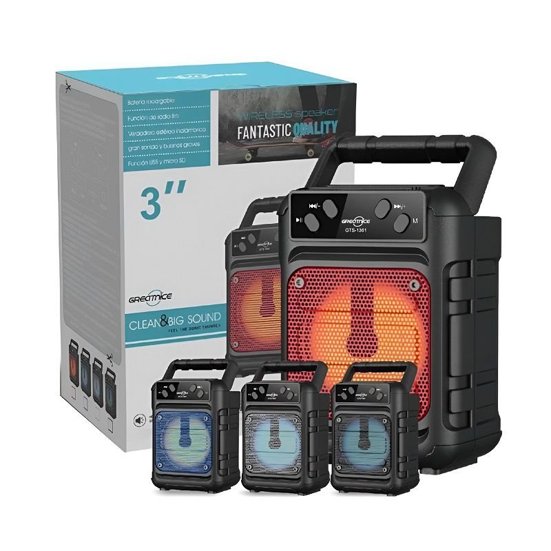 GTS-1361 Portable Party Speaker | জিটিএস-১৩৬১ পোর্টেবল পার্টি স্পিকার GTS-1360 Wireless Bluetooth Speaker | জিটিএস-১৩৬০ ওয়্যারলেস ব্লুটুথ স্পিকার