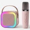 ​🌟 K12 Portable Wireless 🎤 Karaoke Bluetooth Speaker with 1 Wireless Microphone 🎸 (Multipurpose Party & Kids Singing Speaker) 🚀