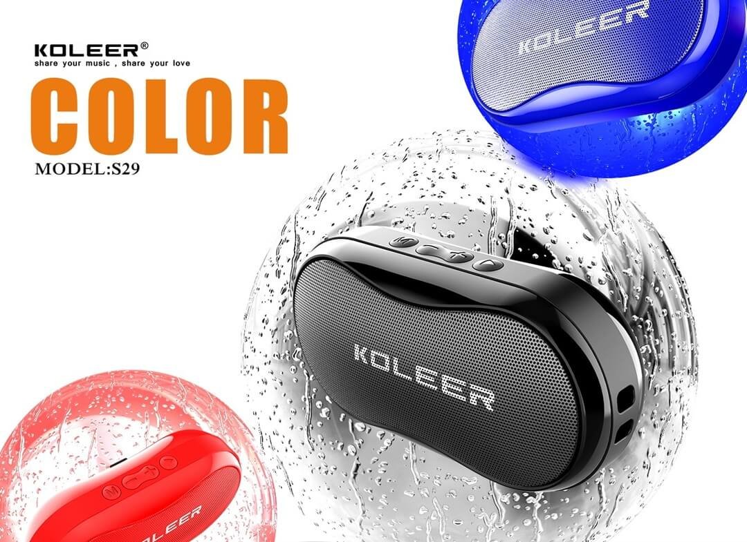 KOLEER S29 Portable Bluetooth Speaker – High Quality Deep Bass