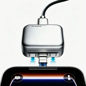 140W Smart Auto-Cut Type-C Charging Adapter  Automatic Separator with LED Light